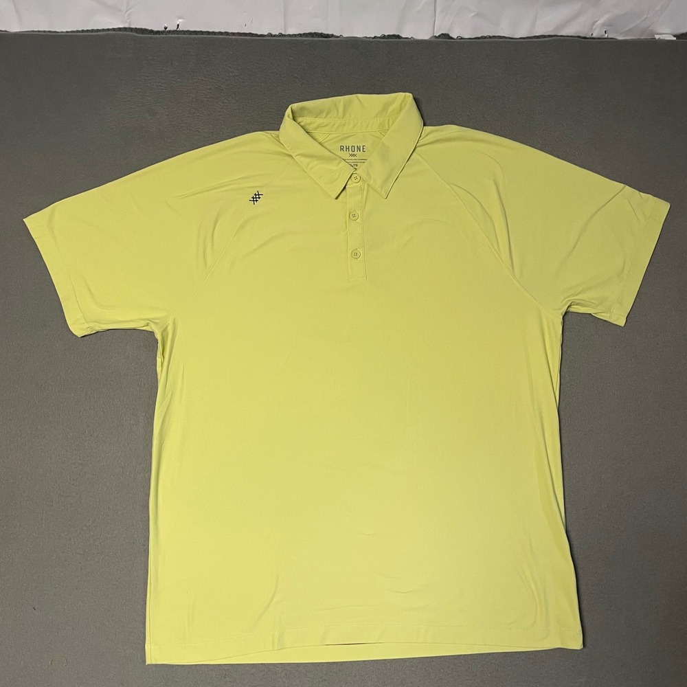 Rhone Men Polo Shirt Nylon Blend XL Performance Golf Delta 100468